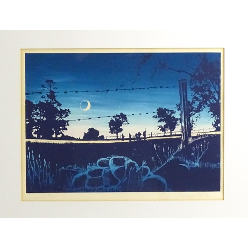 1877 - Michael Bolton, 20th century, Limited edition screenprint, Moonwalk. Signed, titled and numbered 10 ... 