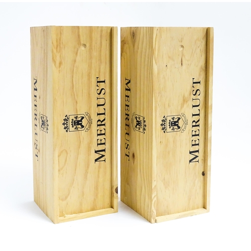 1150 - Two bottles of South African wine comprising a magnum bottle of Meerlust Stellenboch 1998 Pinot Noir... 