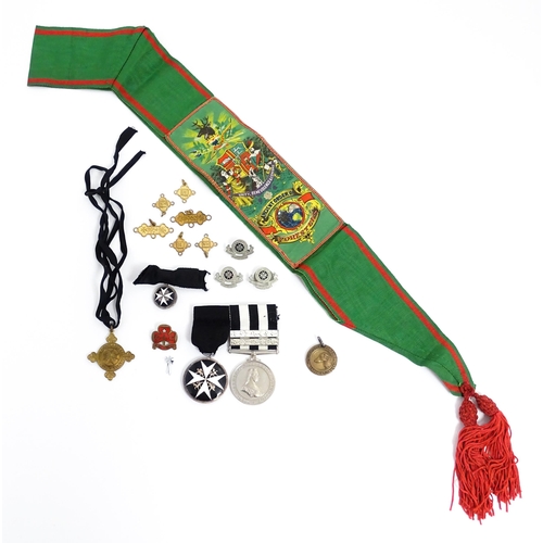 1222 - A quantity of St John's Ambulance items comprising a medal group of an Order of St John KstJ (with m... 