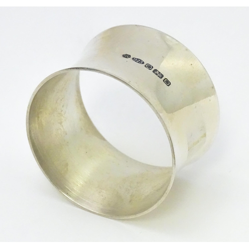 483 - A silver napkin ring hallmarked Sheffield 2013, maker Carrs of Sheffield