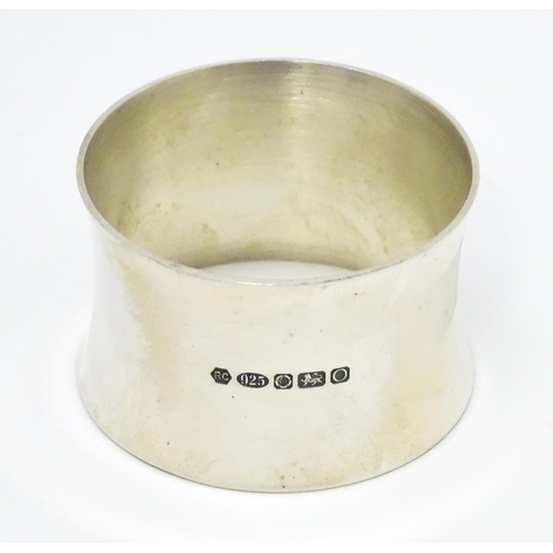 483 - A silver napkin ring hallmarked Sheffield 2013, maker Carrs of Sheffield