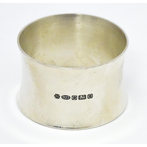 483 - A silver napkin ring hallmarked Sheffield 2013, maker Carrs of Sheffield