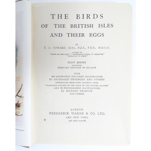 1014 - Books: Nine assorted natural history books to include The Birds of the British Isles and their Eggs,... 