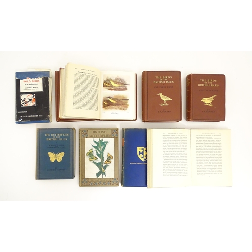 1014 - Books: Nine assorted natural history books to include The Birds of the British Isles and their Eggs,... 