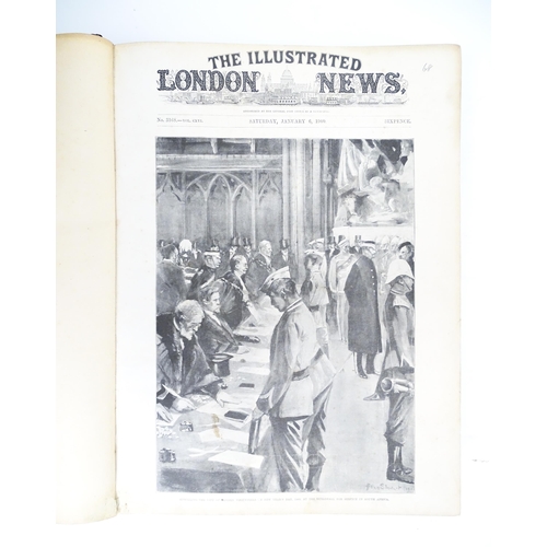 1020 - Book: A bound volume containing London Illustrated News, from January - June 1900