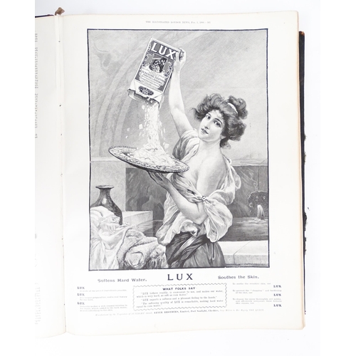 1020 - Book: A bound volume containing London Illustrated News, from January - June 1900