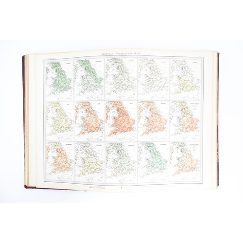 1021 - Book: The Survey Atlas of England & Wales, compiled under the direction of J. G. Bartholomew. Publis... 