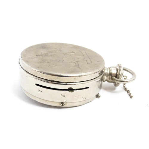 1197 - An early 20thC Houghto's Limited TICKA 17.5mm Spy Camera in the form of a pocket watch with ring han... 