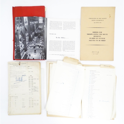 1936 - A quantity of Royal ephemera relating to the Coronation of Her Majesty Queen Elizabeth II, to includ... 