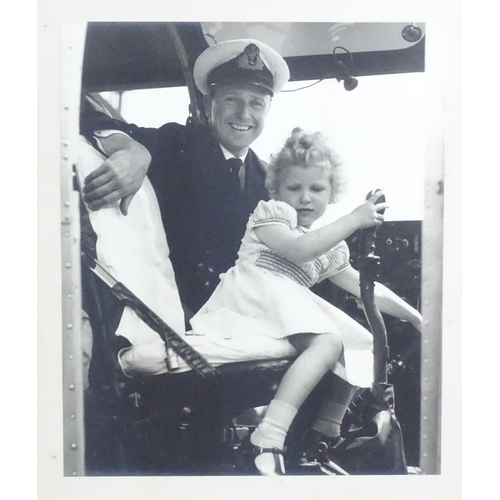 1937 - A 20thC monochrome photograph depicting Queen Elizabeth II visiting HMS Glasgow, May 1954. Together ... 