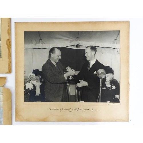 1938 - A quantity of post-war monochrome press photographs from the Croydon Times, depicting visiting India... 