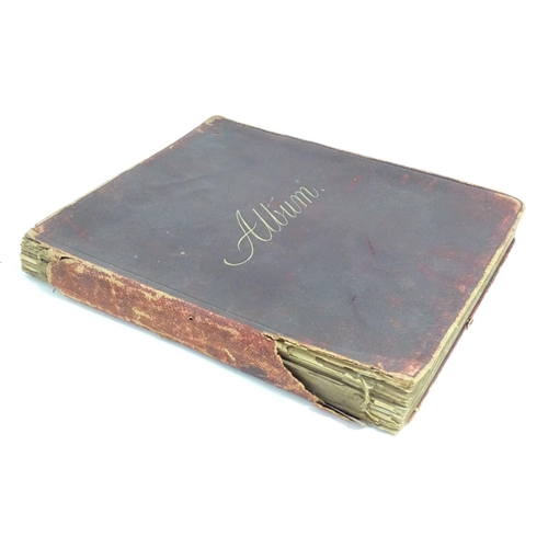 1940 - An early 20thC scrapbook / scrap album containing various poems, quotes, watercolours, pencil sketch... 