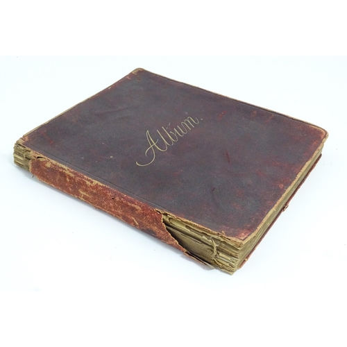 1940 - An early 20thC scrapbook / scrap album containing various poems, quotes, watercolours, pencil sketch... 