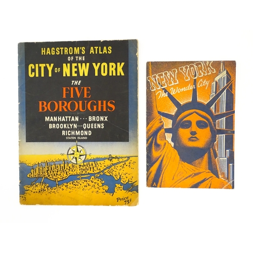 1947 - Map: Hagstrom's Atlas of the City of New York - The Five Boroughs Manhattan, Bronx, Brooklyn, Queens... 