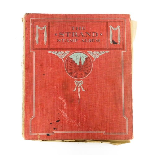 1951 - A Strand stamp album to include 19thC and later worldwide postage stamps, including George V Hong Ko... 