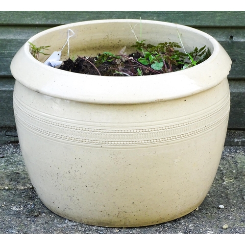 1305 - A stoneware Doulton & Co, Lambeth Improved Bread Pan, approx 16