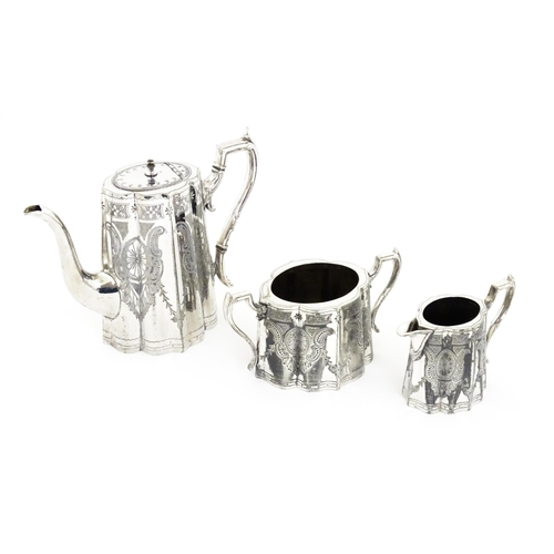 564 - A quantity of assorted silver plated items o include ladles, part tea set, tazza, quaich, bon bon di... 