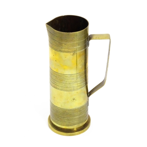 889 - Militaria: a quantity of inert shell cases, comprising a WWII French 47mm Mle 1935 anti tank shell, ... 
