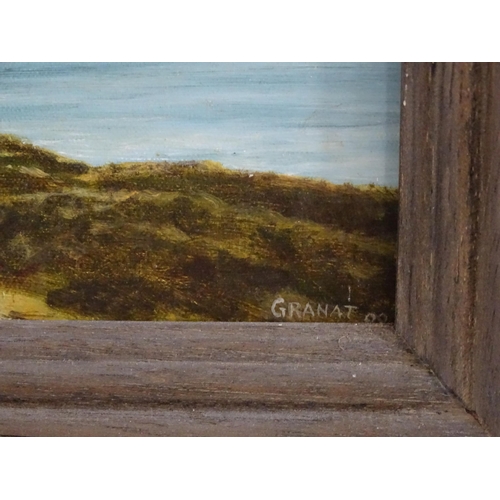 1648 - Granat, 20th century, Oil on canvas, A Mediterranean coastal scene. Signed and dated (19)99 lower le... 