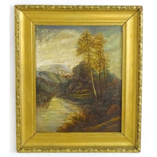 1652 - Henry Graham, Late 19th / early 20th century, Oil on board, A pair of mountain river landscapes with... 