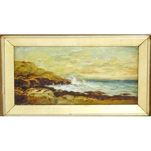 1692 - Manner of Sarah Louise Kilpack, Late 19th / early 20th century, Oil on canvas, A pair of coastal sce... 