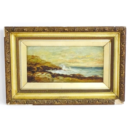 1692 - Manner of Sarah Louise Kilpack, Late 19th / early 20th century, Oil on canvas, A pair of coastal sce... 