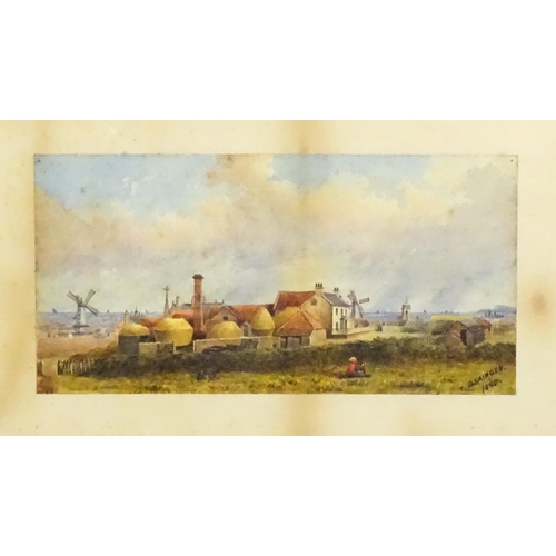 1749 - Thomas Grainger (1849-1930), Watercolour, Catcote Farm with West Hartlepool & Cleveland in the dista... 