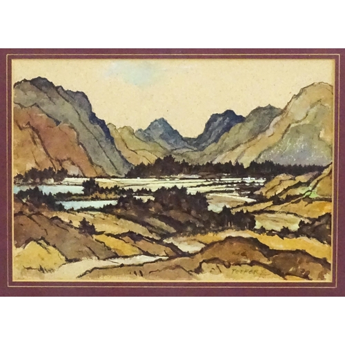 1763 - William Walker Telfer (1907-1993), Scottish School, Watercolour, A Highland landscape. Signed lower ... 