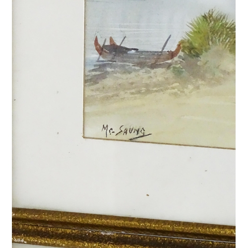 1766 - M. G. Saung / Saya Saung (1898-1952), Burmese / Myanmar School, Watercolours, A pair, one depicting ... 