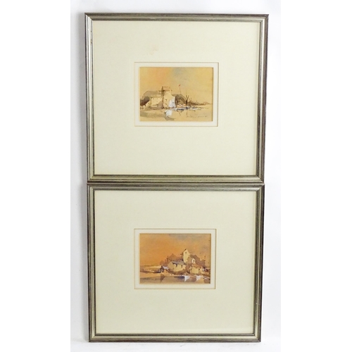 1777 - Anthony Pearce (b. 1933), Watercolours, Old Leigh Essex, A pair of coastal scenes. Both signed lower... 