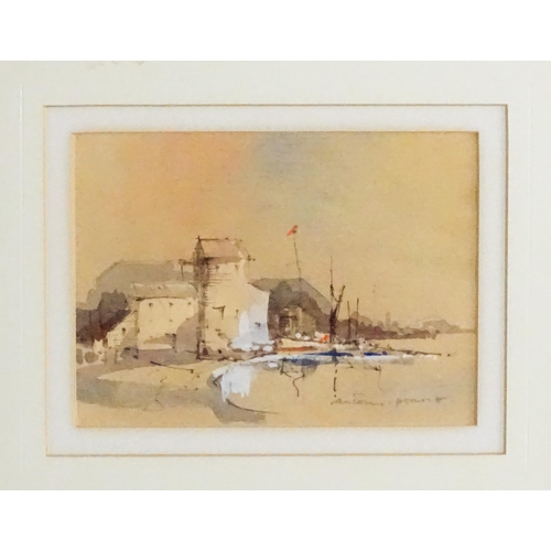 1777 - Anthony Pearce (b. 1933), Watercolours, Old Leigh Essex, A pair of coastal scenes. Both signed lower... 