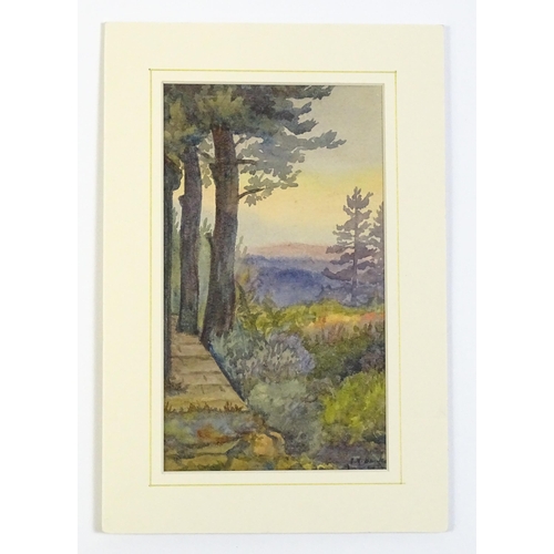 1896 - Isabel Violet Banks, Early 20th century, Watercolour, Corner of Summer house, Broadview, Hindhead, S... 