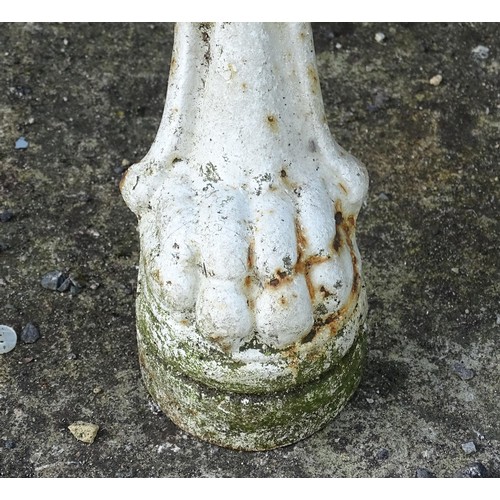 1309 - Two Victorian cast iron Britannia style pub table bases with Britannia and lion mask detail. Marked ... 