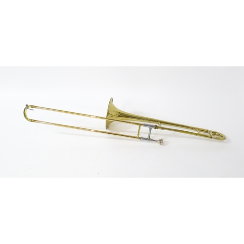 20 - A late 20thC Blessing Scholastic trombone, approx  45