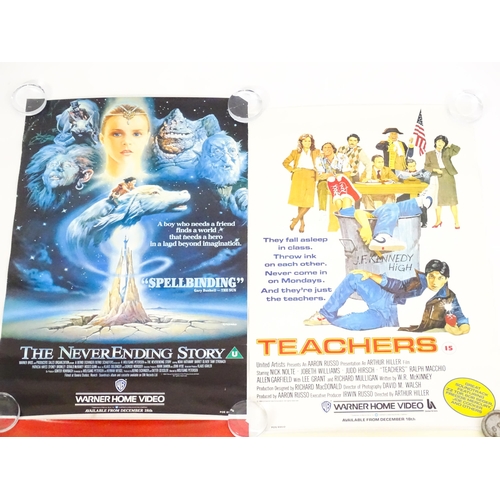 63 - 20thC Warner Bros / Warner Video film advertising posters, comprising the titles: Revolution (4), Te... 