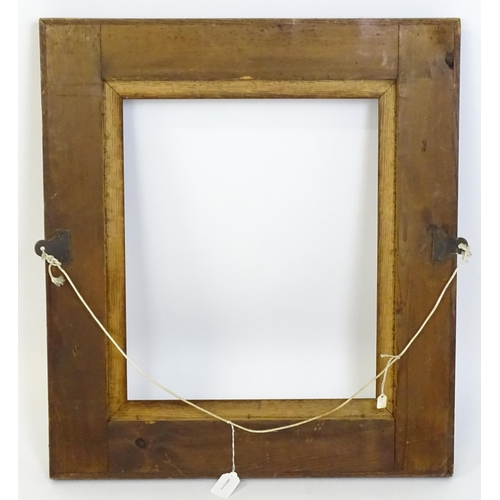 110 - A late 19th / early 20thC oak frame. Aperture approx. 20