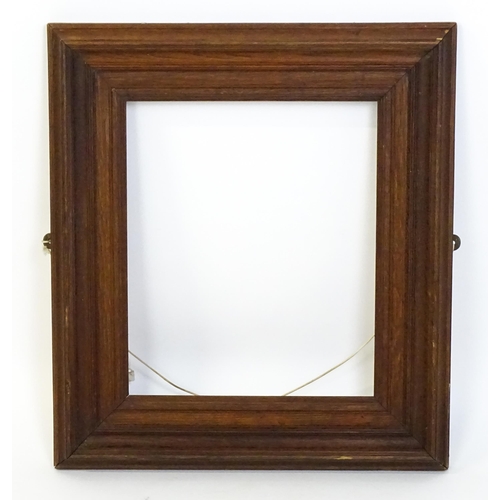 110 - A late 19th / early 20thC oak frame. Aperture approx. 20