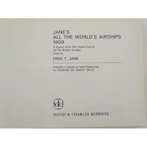 118 - Book: Jane's All the World's Airships 1909, reprint pub. David & Charles 1969, containing depictions... 