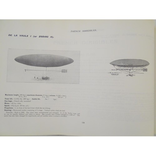 118 - Book: Jane's All the World's Airships 1909, reprint pub. David & Charles 1969, containing depictions... 