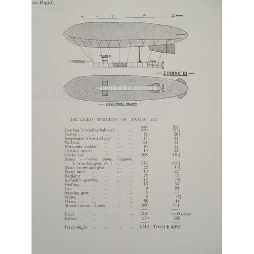 118 - Book: Jane's All the World's Airships 1909, reprint pub. David & Charles 1969, containing depictions... 