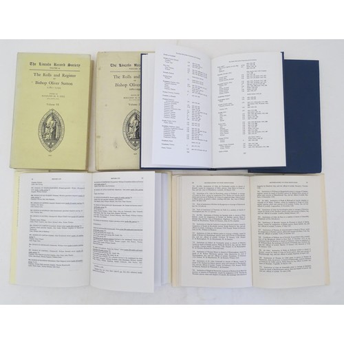 120 - Books: The Bede Roll of the Fraternity of St. Nicholas, edited by NW and VA James, vols I & II. Toge... 