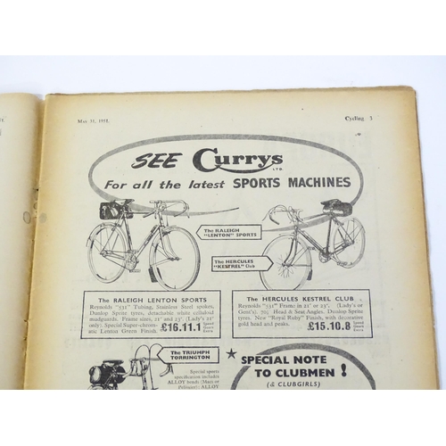 159 - Magazines / Periodicals: A quantity of early 1950s editions of Cycling magazine - 'The Leading Cycli... 