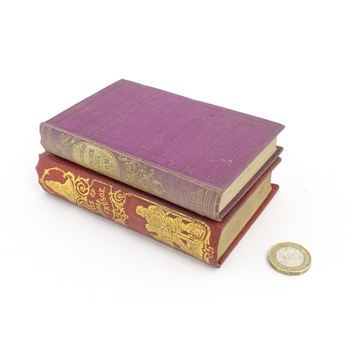 182 - Books: Two pocket books comprising The Life and Adventures of Robinson Crusoe, published by T. J. Al... 