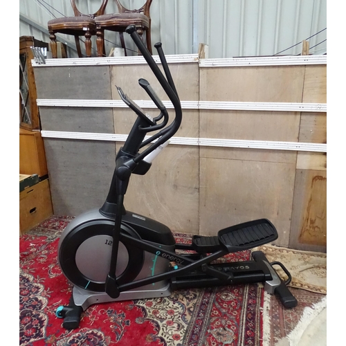 213 - A Decathlon 'Domyos' cross trainer, with power cable and manual, approximately 75