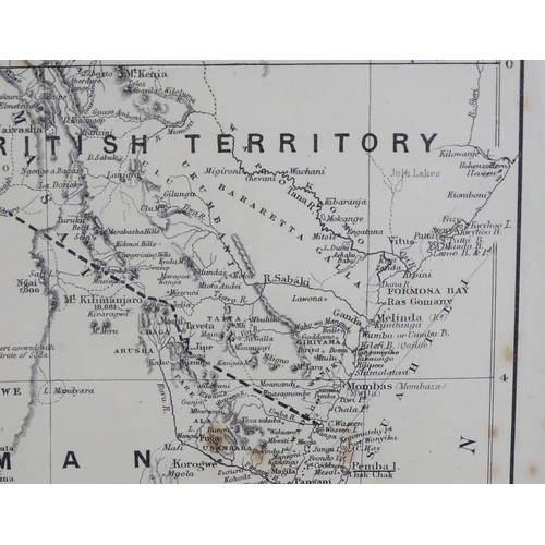 219 - Map: A 20thC map territorial divisions of South Africa before the Boer War, produced as a Supplement... 