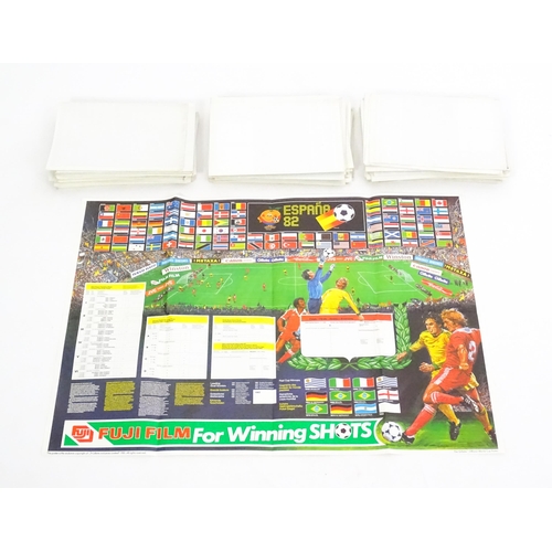 289 - A quantity of 1982 Fifa World Cup football posters, with spaces to plot match scores. Each approx 32... 