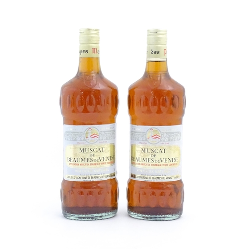 366 - Two bottles of Cave des Vignerons, Beaumes de Venise muscat dessert wine, 75cl (2)