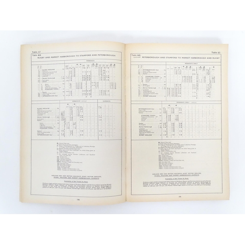 391 - A quantity of railway ephemera, comprising British Railways Passenger Services Timetable 1963-64, ra... 