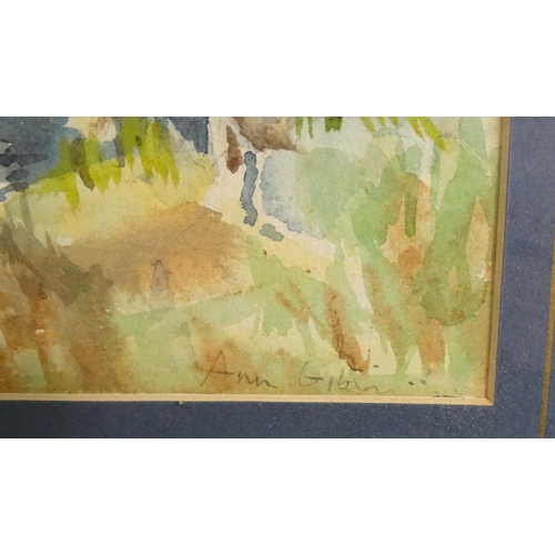 415 - Ann Gibson, 20th century, Watercolour, The Banyan Tree, near Port Louis, Mauritius. Signed lower rig... 