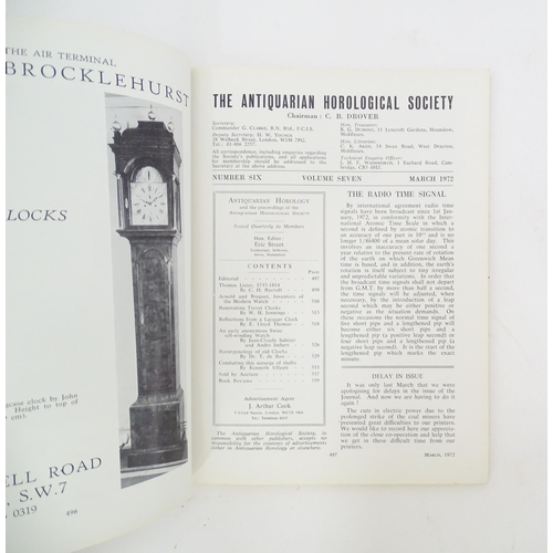 422 - A quantity of Antiquarian Horology magazines, volumes 1986-2000, approx 80 copies.